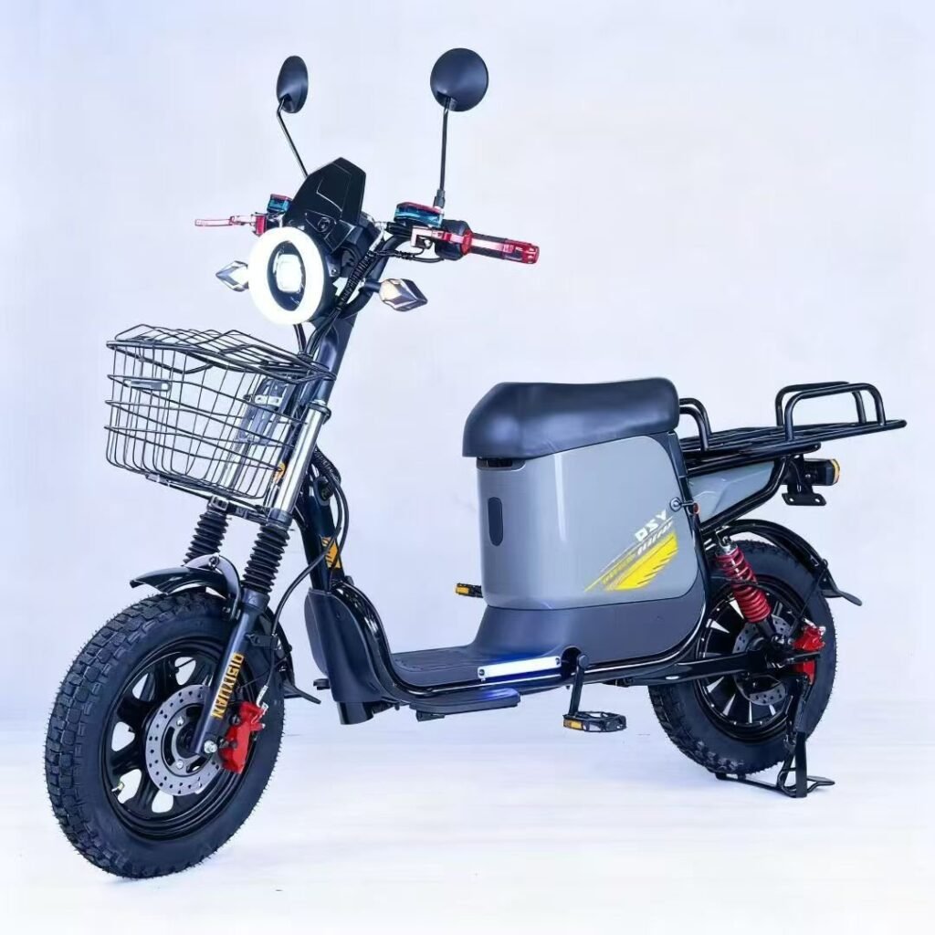 XT-1200 Delivery electric motorcycle with rear delivery rack